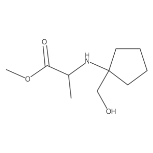 Methyl (1-(hydroxymethyl)cyclopentyl)-L-alaninate结构式