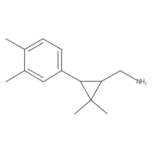 [3-(3,4-Dimethylphenyl)-2,2-dimethylcyclopropyl]methanamine结构式