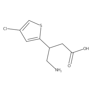 4-Amino-3-(4-chloro-thiophen-2-yl)-butyric acid Structure