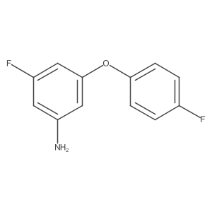 3-Fluoro-5-(4-fluorophenoxy)aniline Structure