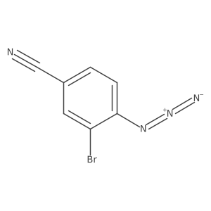4-Azido-3-bromobenzonitrile结构式