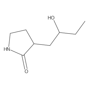 3-(2-Hydroxybutyl)pyrrolidin-2-one Structure