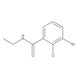 3-Bromo-2-chloro-N-ethylbenzamide结构式