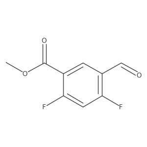 Methyl 2,4-difluoro-5-formylbenzoate结构式