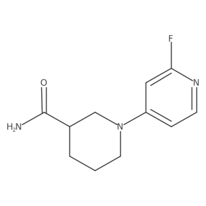 1-(2-Fluoropyridin-4-yl)piperidine-3-carboxamide Structure