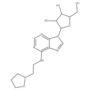 Adenosine, N-[2-(2-isoxazolidinyl)ethyl]- Structure