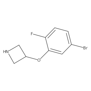 3-(5-Bromo-2-fluorophenoxy)azetidine Structure
