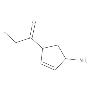 1-(4-Aminocyclopent-2-en-1-yl)propan-1-one结构式