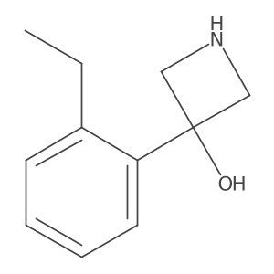 3-(2-Ethylphenyl)-3-azetidinol Structure