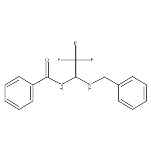 N-[2,2,2-Trifluoro-1-[(phenylmethyl)amino]ethyl]benzamide结构式