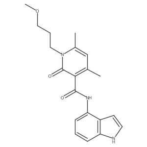N-(1H-indol-4-yl)-1-(3-methoxypropyl)-4,6-dimethyl-2-oxo-1,2-dihydropyridine-3-carboxamide Structure