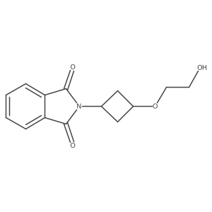 2-(3-(2-Hydroxyethoxy)cyclobutyl)isoindoline-1,3-dione Structure