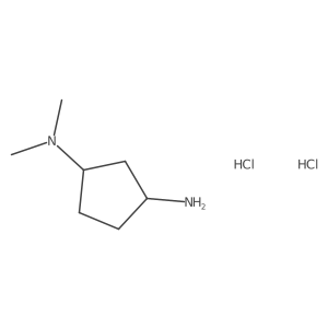 (1S,3S)-N1,N1-dimethylcyclopentane-1,3-diamine dihydrochloride结构式
