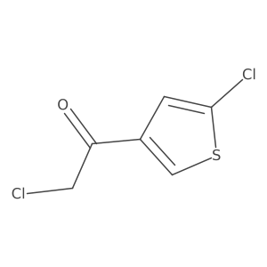 2-Chloro-1-(5-chlorothiophen-3-yl)ethan-1-one结构式