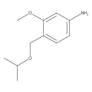 3-Methoxy-4-[(propan-2-yloxy)methyl]aniline结构式