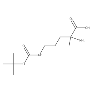 N5-[(1,1-Dimethylethoxy)carbonyl]-2-methyl-D-ornithine结构式