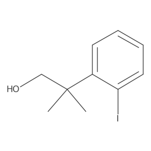 2-(2-Iodophenyl)-2-methylpropan-1-ol Structure