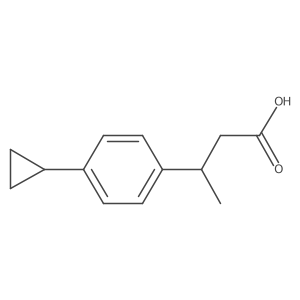 3-(4-Cyclopropylphenyl)butanoic acid Structure