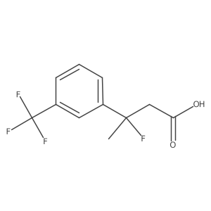 3-Fluoro-3-(3-(trifluoromethyl)phenyl)butanoic acid Structure