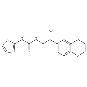 1-(2-(2,3-Dihydrobenzo[b][1,4]dioxin-6-yl)-2-hydroxyethyl)-3-(thiophen-2-yl)urea Structure