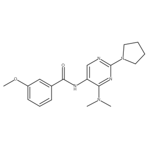N-[4-(dimethylamino)-2-(pyrrolidin-1-yl)pyrimidin-5-yl]-3-methoxybenzamide Structure