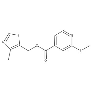 (4-Methyl-1,3-thiazol-5-yl)methyl 2-(methylsulfanyl)pyridine-4-carboxylate Structure
