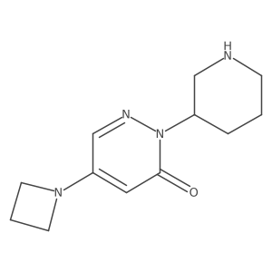 5-(Azetidin-1-yl)-2-(piperidin-3-yl)-2,3-dihydropyridazin-3-one结构式