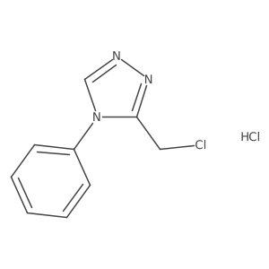 3-(chloromethyl)-4-phenyl-4H-1,2,4-triazole hydrochloride结构式