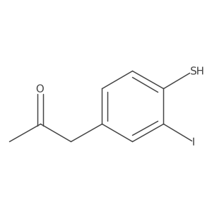 1-(3-Iodo-4-mercaptophenyl)propan-2-one结构式
