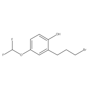 2-(3-Bromopropyl)-4-(difluoromethoxy)phenol Structure