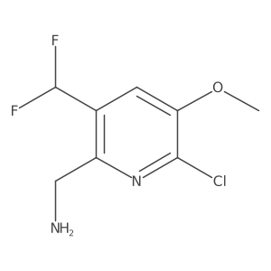 2-(Aminomethyl)-6-chloro-3-(difluoromethyl)-5-methoxypyridine Structure
