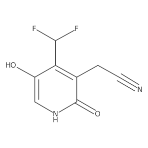 2-(4-(Difluoromethyl)-2,5-dihydroxypyridin-3-yl)acetonitrile Structure