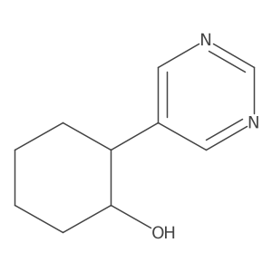 (1R,2S)-2-(pyrimidin-5-yl)cyclohexan-1-ol结构式
