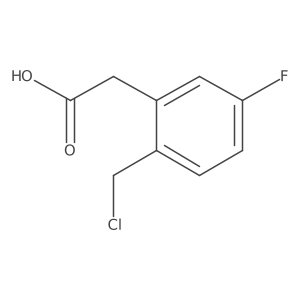 2-Chloromethyl-5-fluorophenylacetic acid结构式