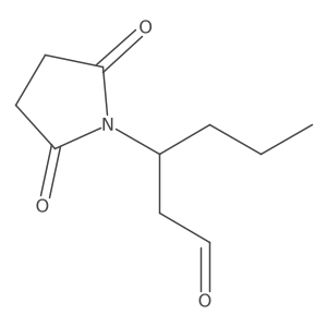 1-Pyrrolidinepropanal, 2,5-dioxo-I(2)-propyl- Structure