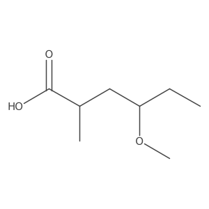 4-Methoxy-2-methylhexanoic acid结构式