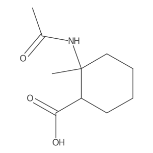 2-Acetamido-2-methylcyclohexane-1-carboxylic acid Structure