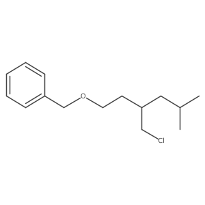 ({[3-(Chloromethyl)-5-methylhexyl]oxy}methyl)benzene结构式