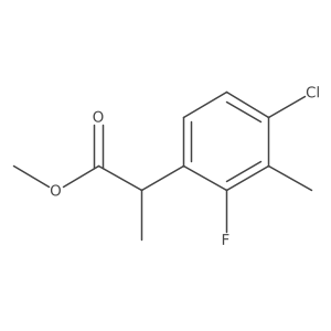 Methyl 2-(4-chloro-2-fluoro-3-methylphenyl)propanoate结构式