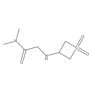 2-((1,1-Dioxidothietan-3-yl)amino)-N,N-dimethylacetamide结构式