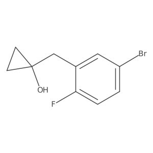 1-[(5-Bromo-2-fluorophenyl)methyl]cyclopropan-1-ol Structure