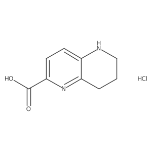 5,6,7,8-Tetrahydro-1,5-naphthyridine-2-carboxylic acid hydrochloride Structure