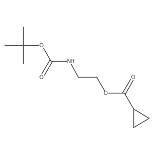 2-((Tert-butoxycarbonyl)amino)ethyl cyclopropanecarboxylate Structure