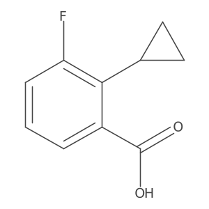 2-Cyclopropyl-3-fluorobenzoic acid结构式