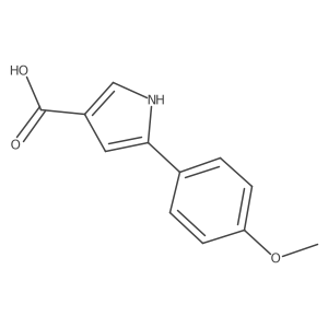5-(4-Methoxyphenyl)-1H-pyrrole-3-carboxylic acid结构式