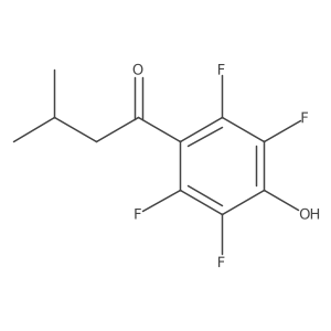 3-Methyl-1-(2,3,5,6-tetrafluoro-4-hydroxyphenyl)butan-1-one结构式