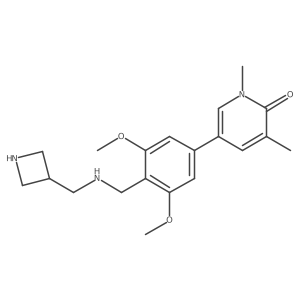 5-[4-[(3-Azetidinylmethylamino)methyl]-3,5-dimethoxyphenyl]-1,3-dimethyl-2(1h)-pyridinone结构式