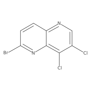 2-Bromo-7,8-dichloro-1,5-naphthyridine Structure
