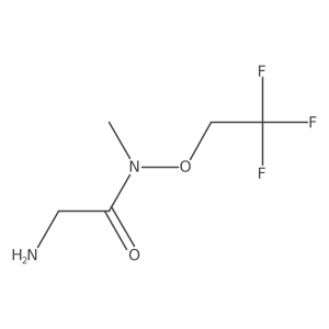 2-Amino-N-methyl-N-(2,2,2-trifluoroethoxy)acetamide结构式