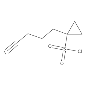 1-(3-Cyanopropyl)cyclopropane-1-sulfonyl chloride Structure